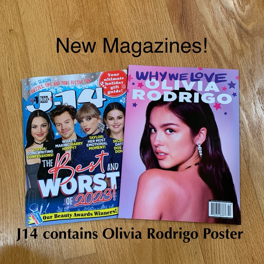 💜 Olivia Rodrigo Magazine and J14 1/2024 Magazine with Olivia Rodrigo poster
